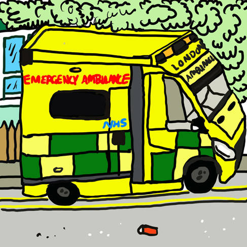 Corona Diary The Ambulance by Brighton Press pic 